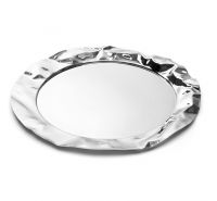 ALESSI Round tray in 18/10 stainless Foix 90039