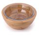 Origin bowl bowl in Lyptus wood with glass interior