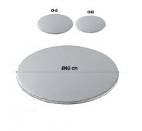 Silikomart Sottotorta rotondo foglio argentato