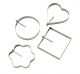 Paderno Set 4 stampi per uova inox art. 42651-10