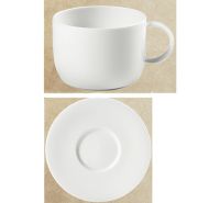 Richard Ginori 6 tea cups c / flat Infinito white