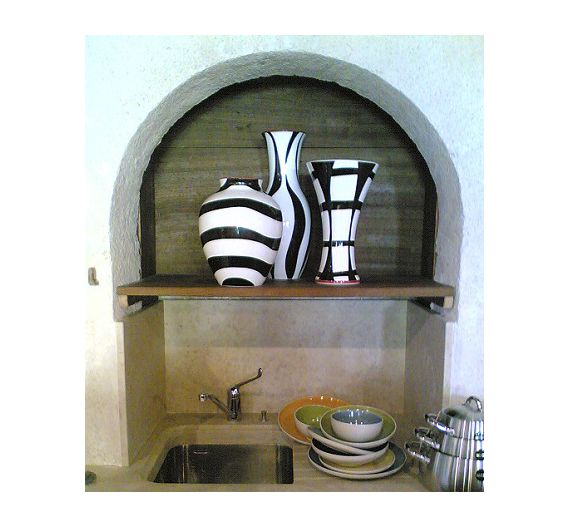 Richard Ginori Cylindrical vase Stripes