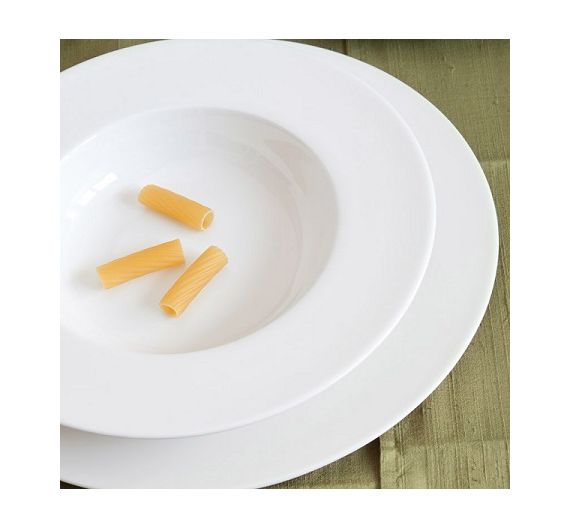 Bitossi set 6 piatti piani Federica bianco