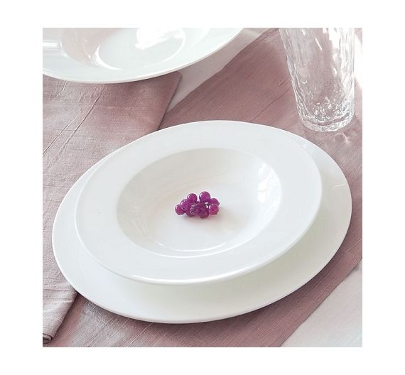 Bitossi set 6 piatti fondi Federica bianco