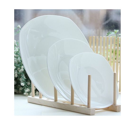 Bitossi set 6 piatti piani Elisa bianco