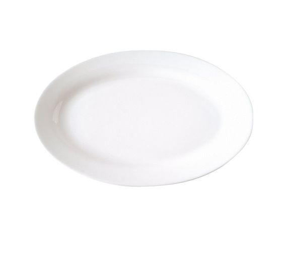 Bitossi oval tray Federica white