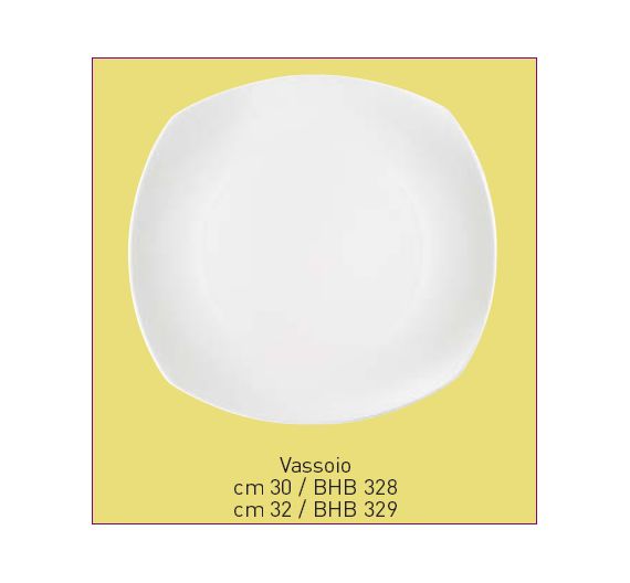 Bitossi vassoio piatto portata Elisa bianco