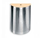 LineaBeta Basket stainless steel wall-mounted linen holder with lid