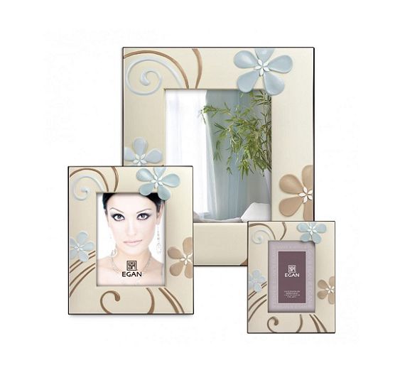 Egan Flowers Daisies photo holder with mirror