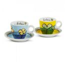 Set 2 tazzine caffè Pane Amore e Fantasia Egan Paf