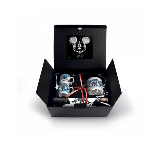 Egan set 2 tazzine caffè impilabili zuccheriera e tovaglietta