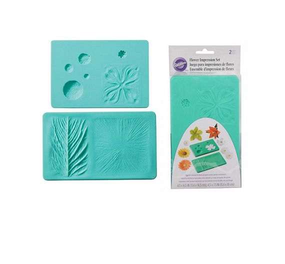 Decora set 2 venatori foglia silicone Wilton