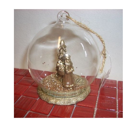 L'Oca Nera Precious decoration: Ball Santa Claus