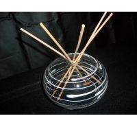 V.G. flattened sphere glass diffuser favor box