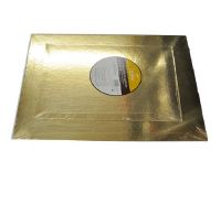 Decora sottotorta in cartone accoppiato oro argento rettangolare