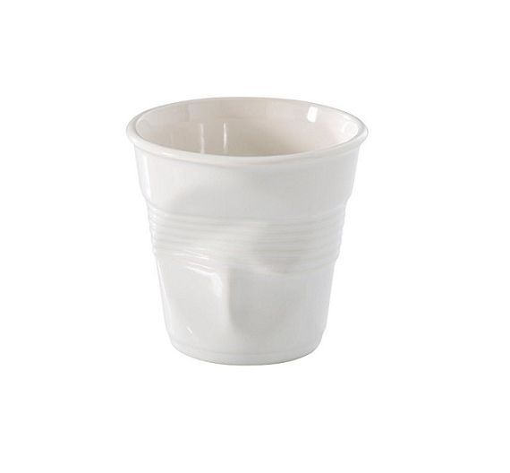 Revol Froisses tazza cappuccino bianca