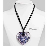 Vergani pendente Sissi Cuore foglia argento