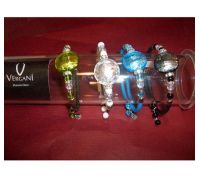 Vergani Bracciale con sfera vetro piatta