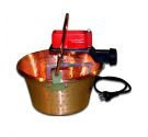 Paiolo copper top d. 26 with electric motor for polenta