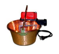 Paiolo copper top d. 26 with electric motor for polenta