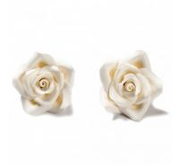 Decora set 8 Rose bianche misura media in zucchero