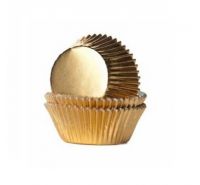 Decora 24 pirottini carta oro per muffin