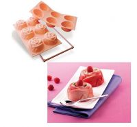 Silikomart Stampo silicone 6 mini Rose SFT077