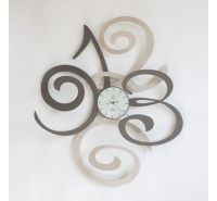 Arti e Mestieri orologio da parete Filomena nocciola