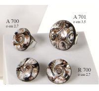 Vergani anello Anna con vetro piatto