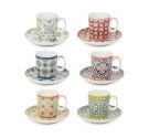 Egan Majorica set of 6 coffee cups PMJ06 / 1Z