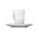 Coffee cup with saucer 80 ml Tassen Baffled