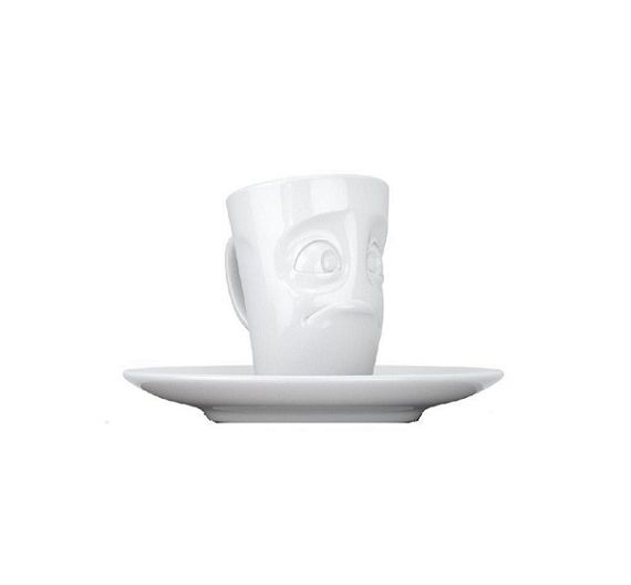 Coffee cup with saucer 80 ml Tassen Baffled