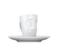 Coffee cup with saucer 80 ml Tassen Baffled