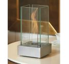 TecnoAirSystem bio-fireplace Aosta table steel