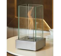 TecnoAirSystem bio-fireplace Aosta table steel