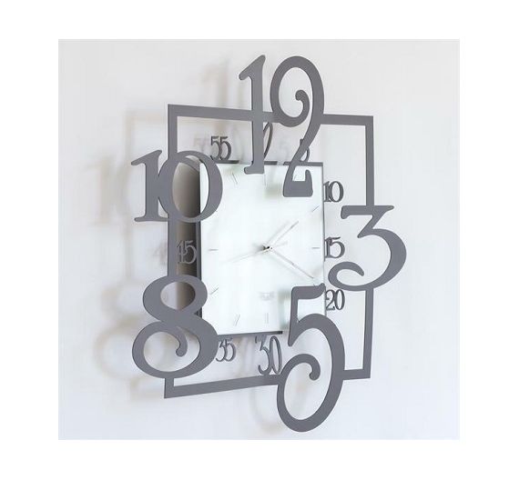 Arti e Mestieri wall clock Amos slate