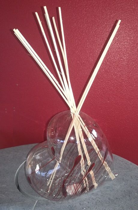 cuore gesso profumato completo d confett bgletto e rcarca profumo