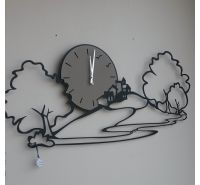 Arti e Mestieri wall clock landscape