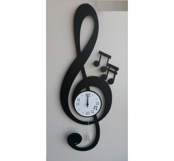 Arti e Mestieri orologio da parete Chiave Musicale