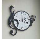 Arti e Mestieri wall clock Musical notes