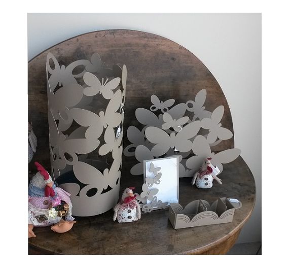 Arti e Mestieri Umbrella stand Beige butterflies