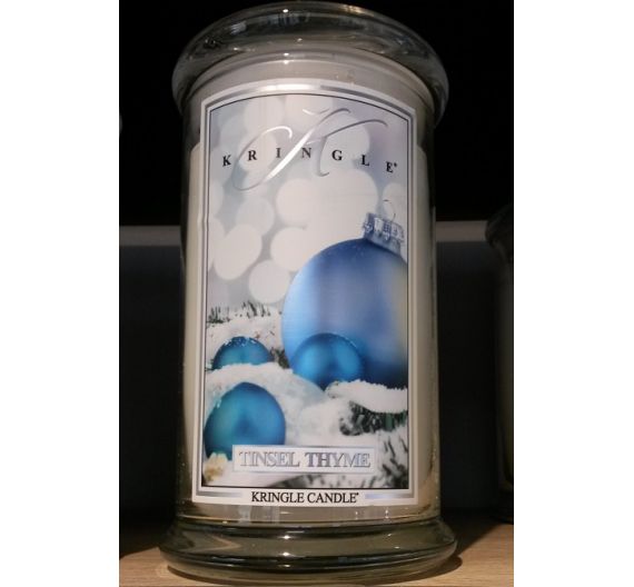 Kringle scented candle Tinsel Thyme