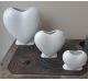 Vaso Cuore bianco ceramiche Bassano 