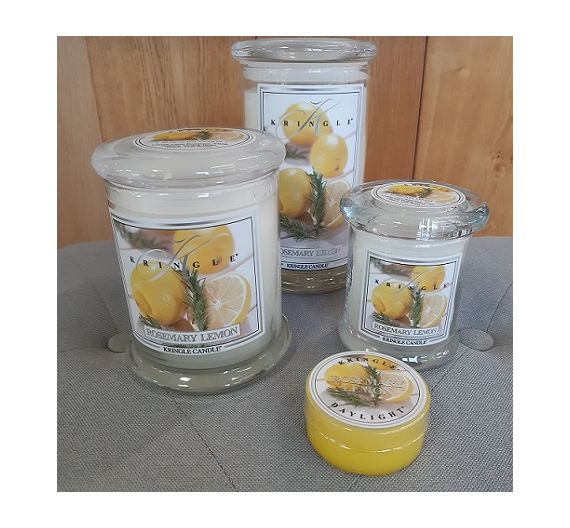 Kringle Lemon and Rosemary scented candle