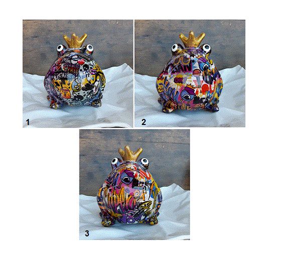 Pomme Pidou piggy bank frog Graffiti rare M