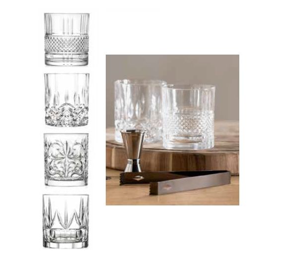 Brandani set 4 bicchieri Spirits