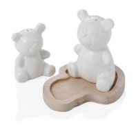 Brandani bear porcelain salt and pepper set