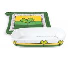 Egan Yellow baking dish with pot holder Paf