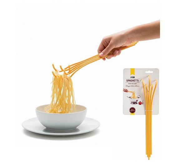 Monkey serve yellow spaghetti