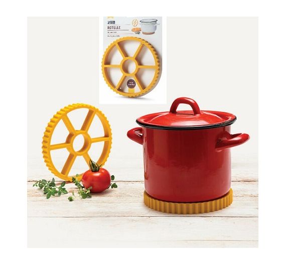 Monkey Wheels yellow pot holder